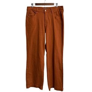 Judy Blue Audrea wide leg jeans women's 16W garment dyed boho high waist pants